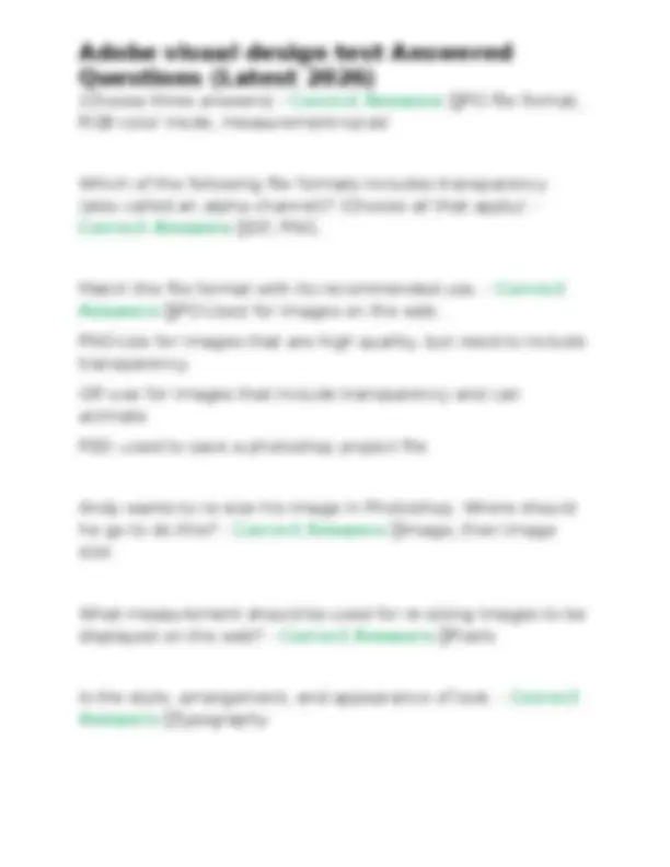 Exam Indesign Download Adobe Visual Design Test Questions and Answers (2026) | Exams Adobe ...