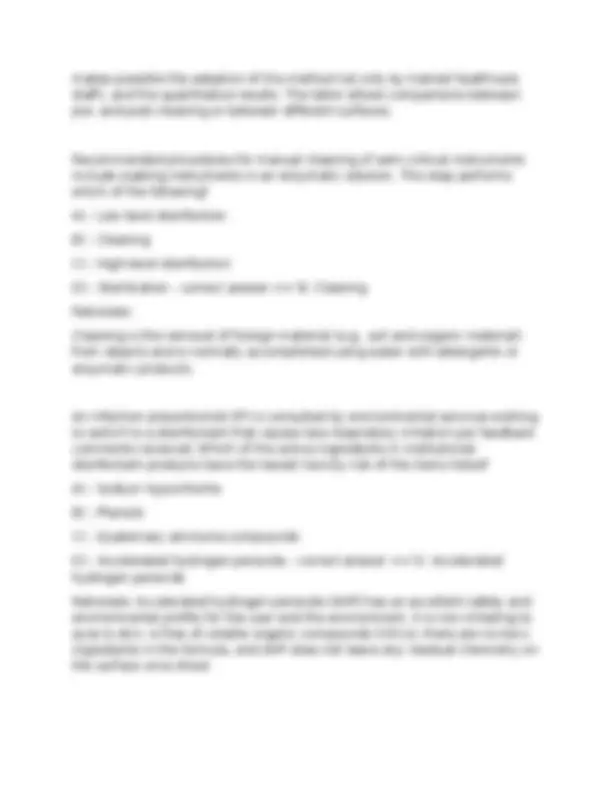 APIC LTC-CIP Practice Exam Questions and Answers | Exams Nursing | Docsity