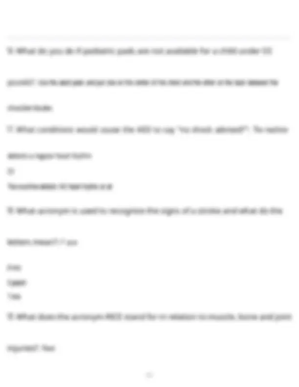 CPR, AED, and First Aid Exam Q&A: Comprehensive Study Guide | Exams ...