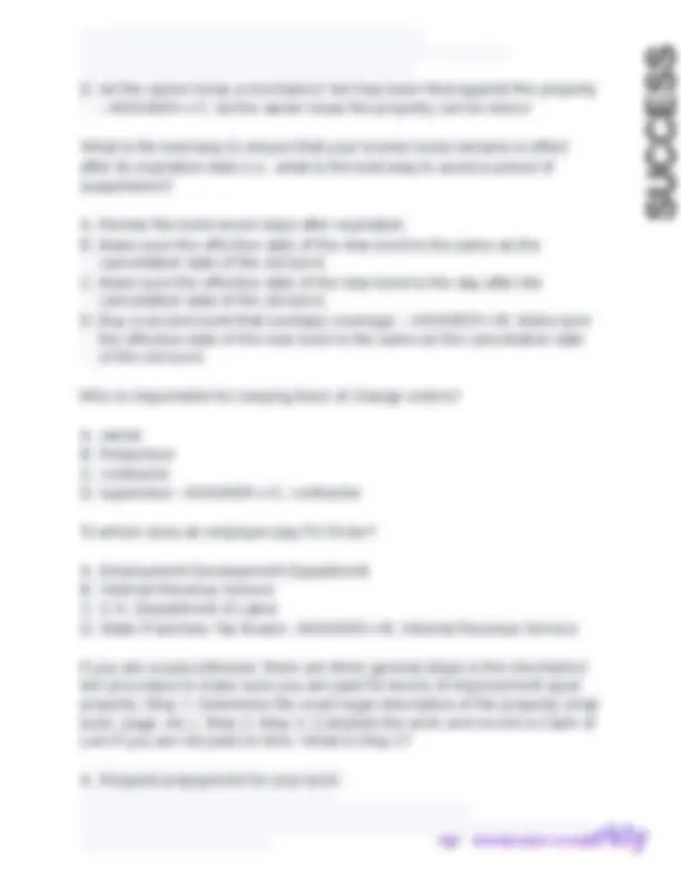 Contractors Law Exam CA Test QUESTIONS AND STUDY GUIDE WITH 200 ...