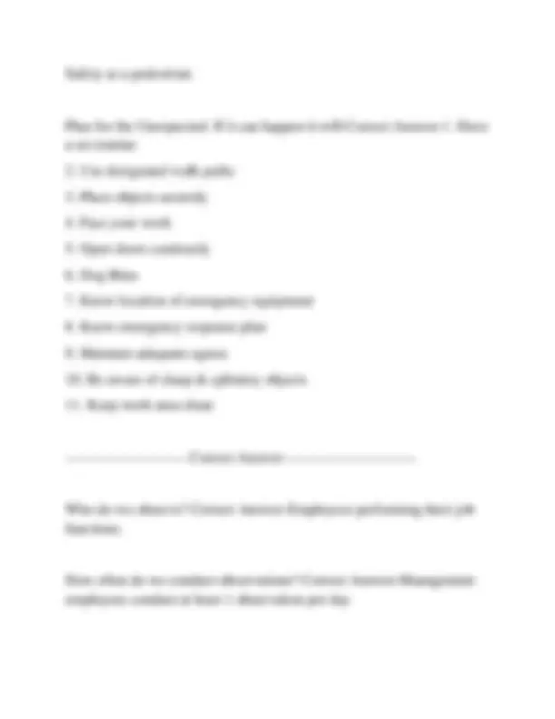 Safe Work Methods Ups Study Guide UPS Safety Work Method (SWM) Test Questions and Answers | Exams ...
