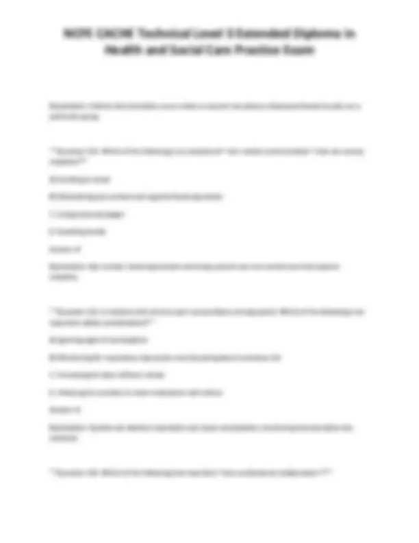 NCFE CACHE Technical Level 3 Extended Diploma in Health and Social Care ...
