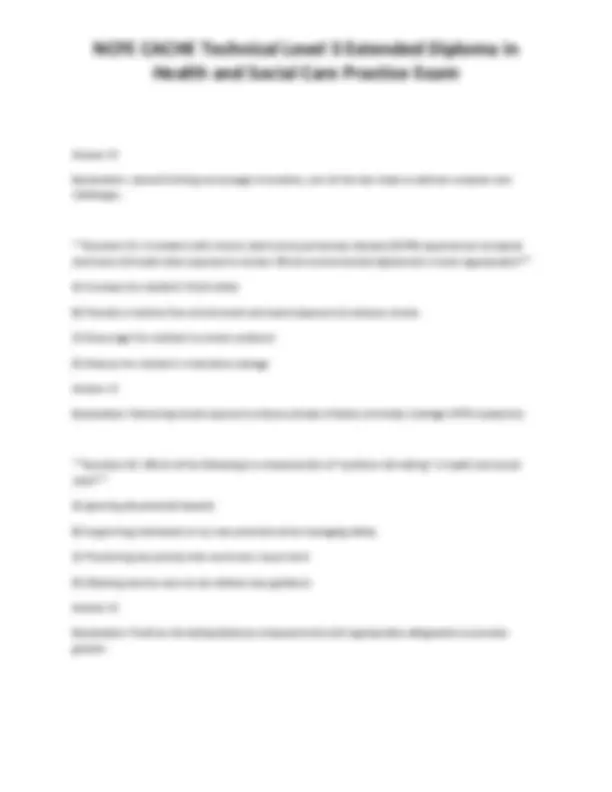NCFE CACHE Technical Level 3 Extended Diploma in Health and Social Care ...