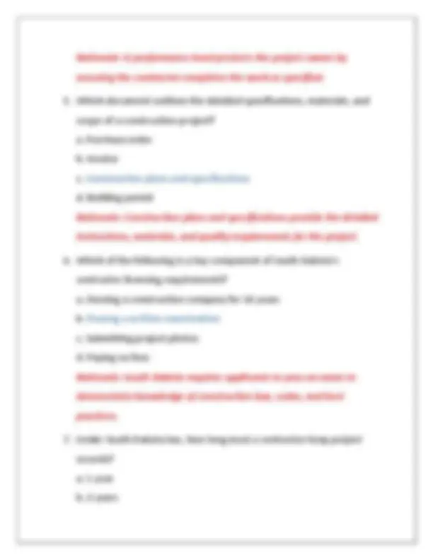 Gs 11 Contractor Test South Dakota General Contractor Licensing Exam: Practice Questions and ...