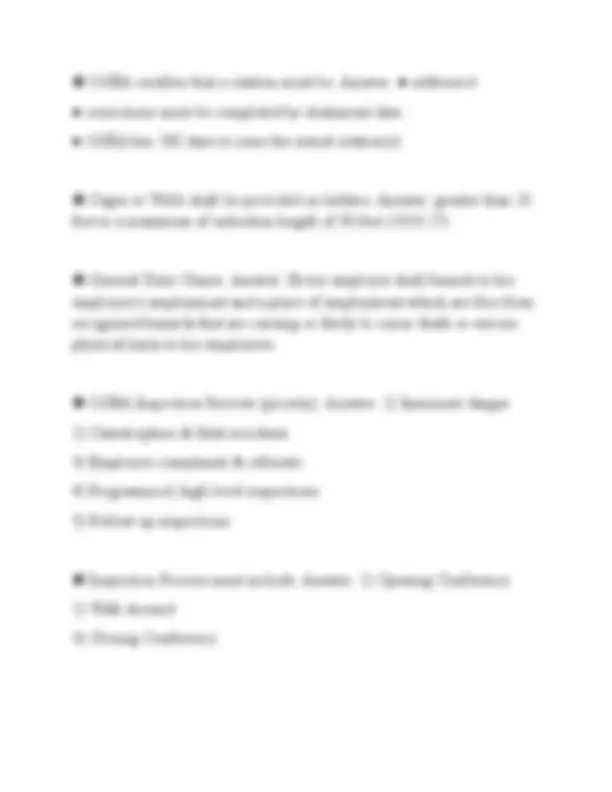 OSHA 511 GENERAL INDUSTRY CERTIFICATION EVALUATION EXAMS 2026 QUESTIONS ...