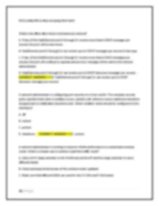 CCNA 2 V7 Modules 10-13: L2 Security and WLANs Exam Questions and ...