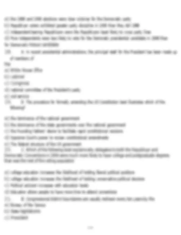 AP Government released Multiple Choice Questions – practice test ...