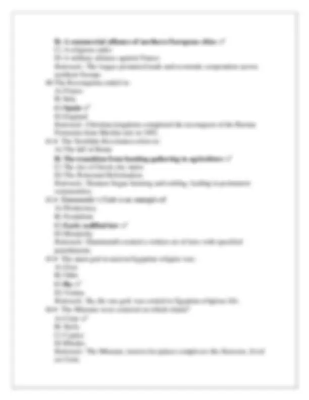 CLEP Western Civilization I Practice Exam: Comprehensive Study Guide ...