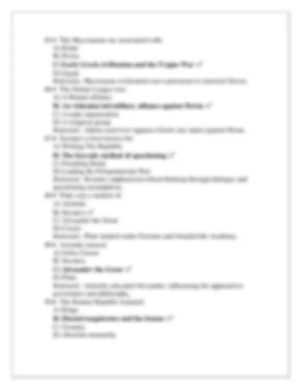 CLEP Western Civilization I Practice Exam: Comprehensive Study Guide ...