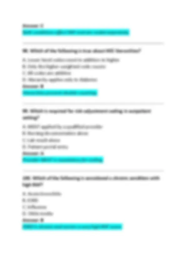 Certified Risk Adjustment Coder (CRC) practice exam Questions And ...