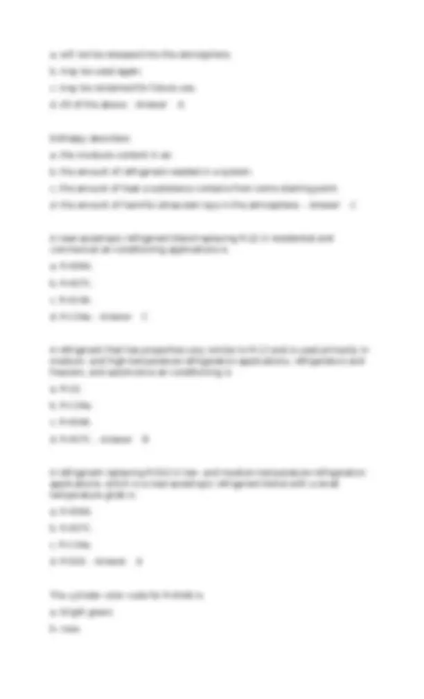 UNIT 3 REVIEW TEST HVAC QUESTIONS AND 100% CORRECT ANSWERS GRADED A+ ...