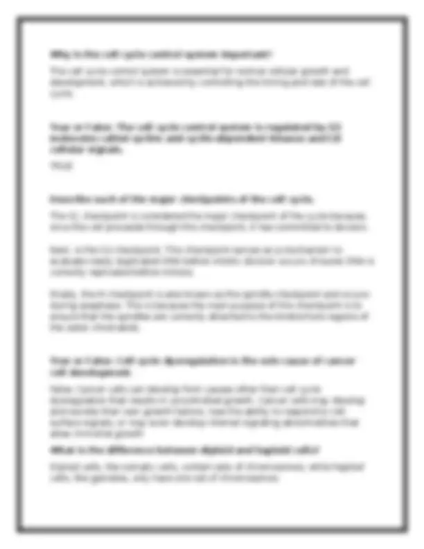 BIOD 101 Module 4 Exam & Review Guide – Portage Learning (Verified ...
