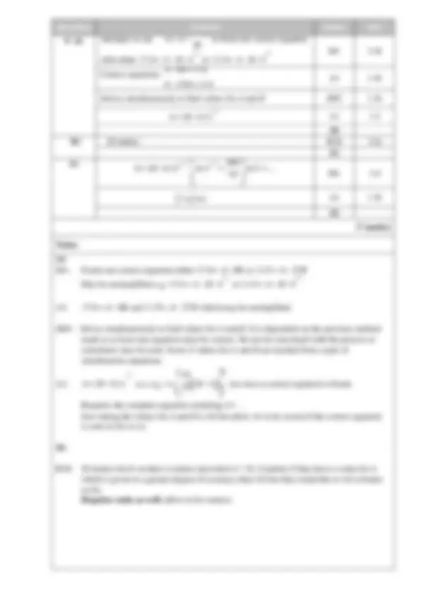 EDEXCEL A LEVEL PURE MATHEMATICS (9MA0/01) QUESTION PAPER 1 AND MARK ...