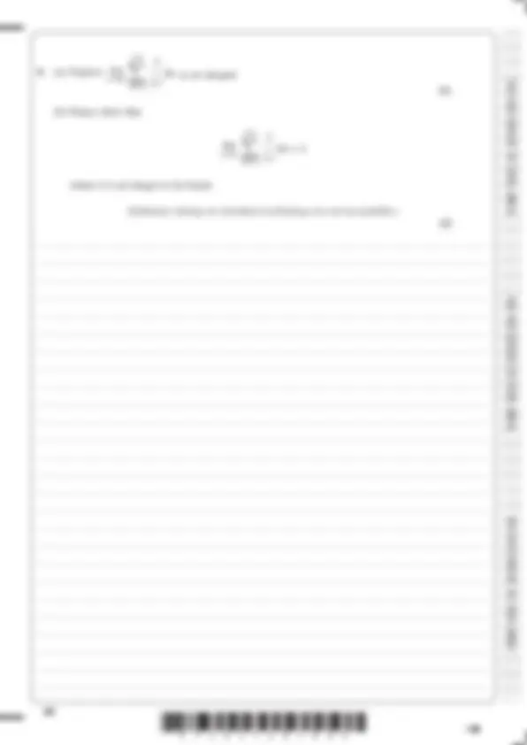 EDEXCEL A LEVEL PURE MATHEMATICS (9MA0/01) QUESTION PAPER 1 AND MARK ...