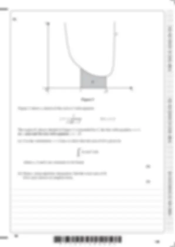 EDEXCEL A LEVEL PURE MATHEMATICS (9MA0/01) QUESTION PAPER 1 AND MARK ...