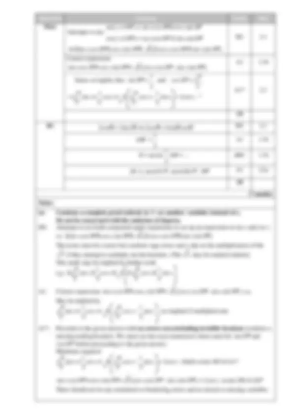 EDEXCEL A LEVEL PURE MATHEMATICS (9MA0/01) QUESTION PAPER 1 AND MARK ...