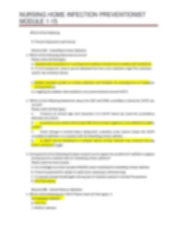 CDC Infection Preventionist Post Test 2025/2026 Questions and Answers ...