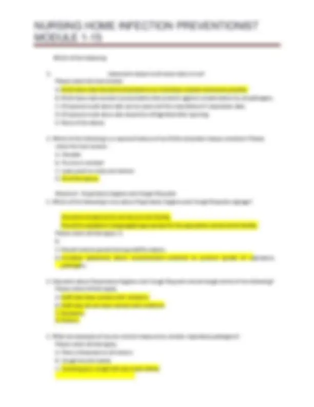 CDC Infection Preventionist Post Test 2025/2026 Questions and Answers ...