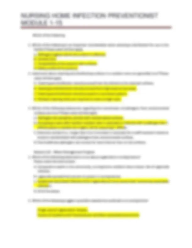 CDC Infection Preventionist Post Test 2025/2026 Questions and Answers ...