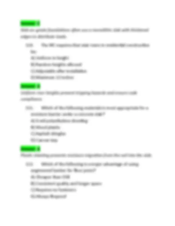 Louisiana Residential Building Contractor Exam Questions and Answers ...
