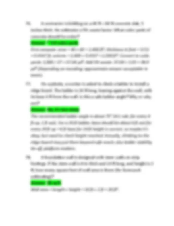 Louisiana Residential Building Contractor Exam Questions and Answers ...