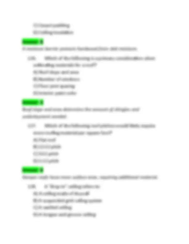 Louisiana Residential Building Contractor Exam Questions and Answers ...