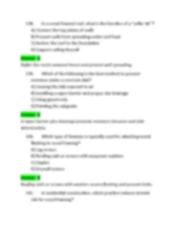 Louisiana Residential Building Contractor Exam Questions and Answers ...