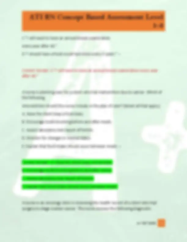 ATI RN Concept Based Assessment Level 1 3 TEST BANK 1 /ATI RN Concept ...