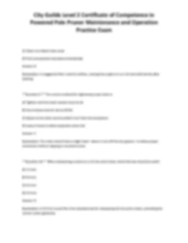 City Guilds Level 2 Certificate of Competence in Powered Pole Pruner ...