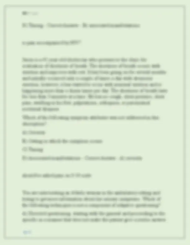 NUR 631 ADVANCED HEALTH ASSESSMENT EXAM 1 NEWEST 2025 ACTUAL EXAM ...