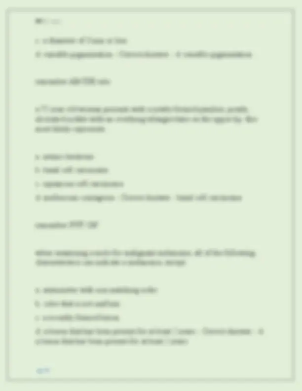 NUR 631 ADVANCED HEALTH ASSESSMENT EXAM 1 NEWEST 2025 ACTUAL EXAM ...
