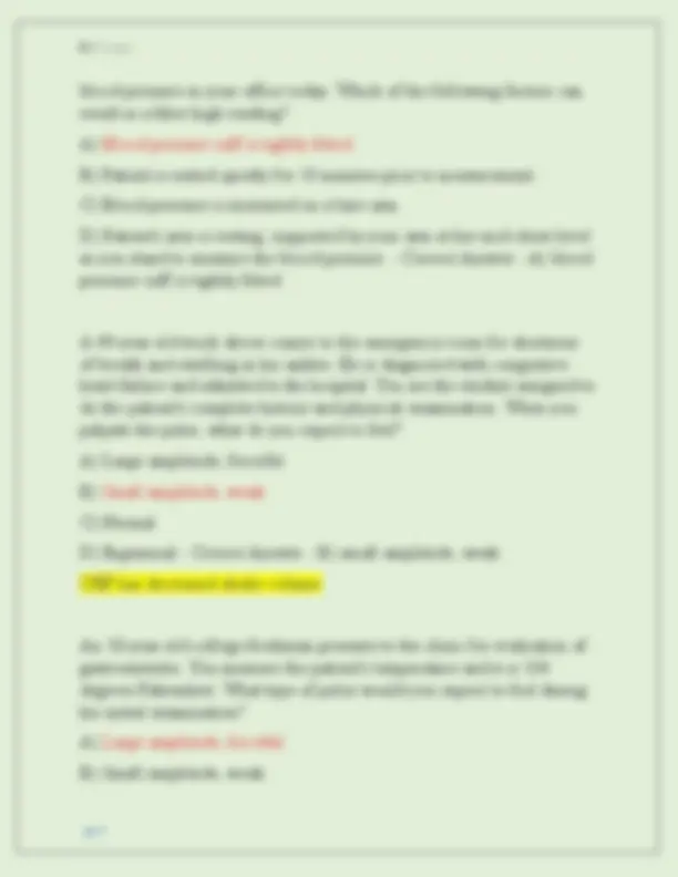 NUR 631 ADVANCED HEALTH ASSESSMENT EXAM 1 NEWEST 2025 ACTUAL EXAM ...