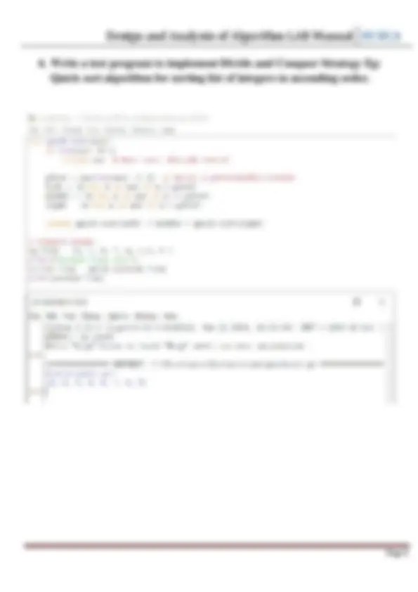 Algorithm Design and Analysis Lab Manual for BCA Students | Lecture ...