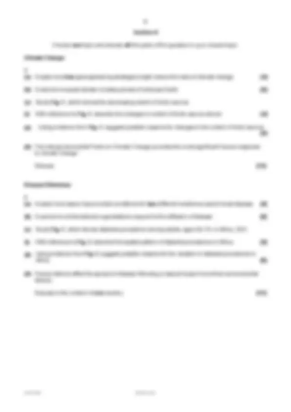 AS Level Geography Exam: Geographical Debates - Questions and Mark ...