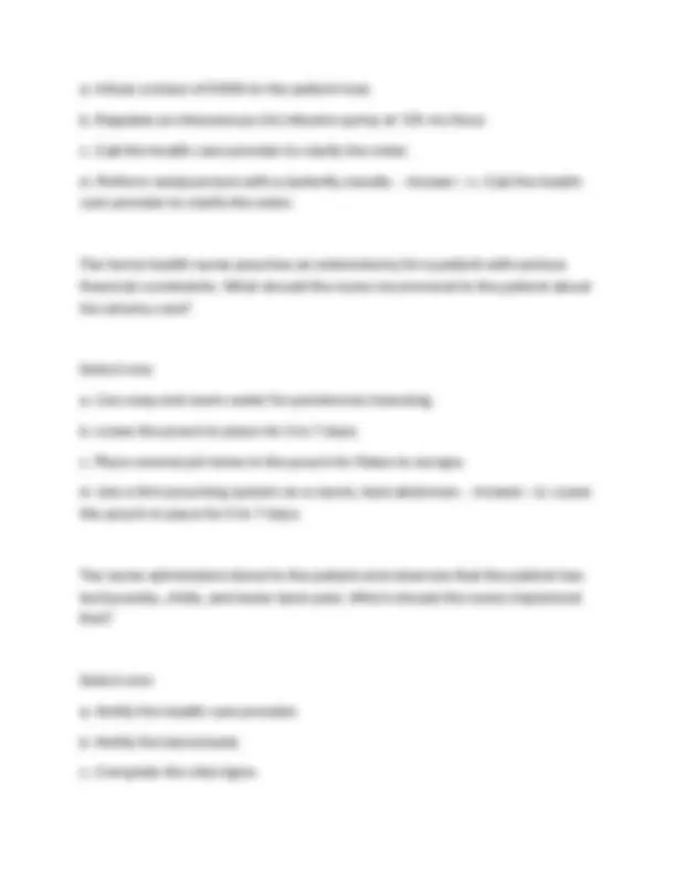 PN 4006 Nursing Exam Questions and Answers 2025/2026 | Exams Nursing ...