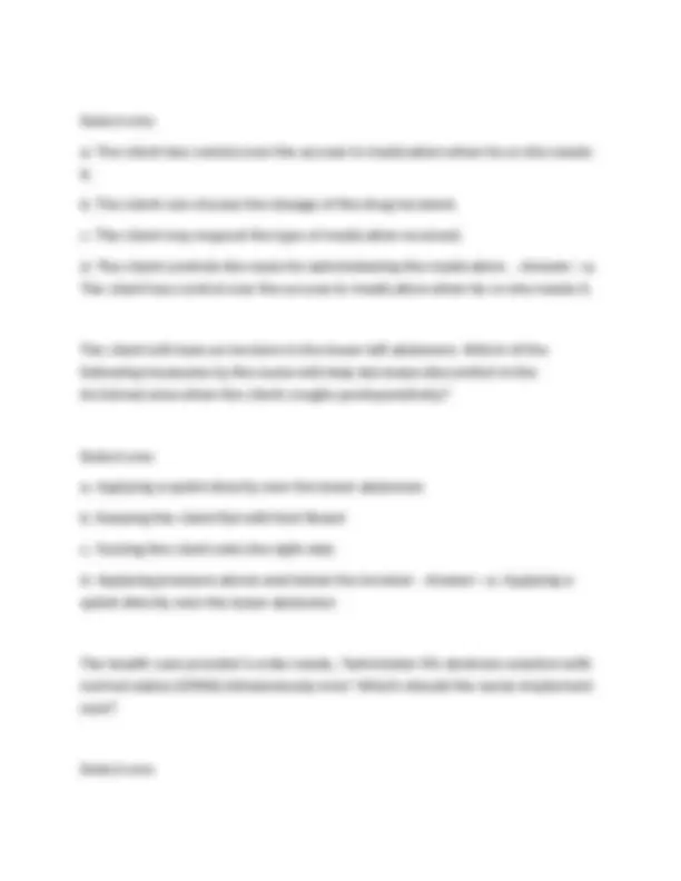PN 4006 Nursing Exam Questions and Answers 2025/2026 | Exams Nursing ...