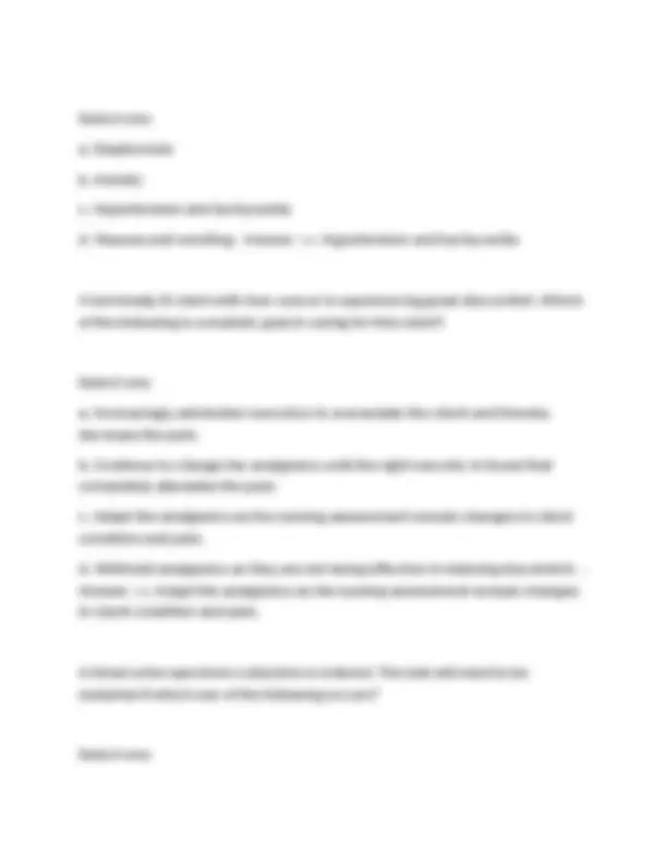 PN 4006 Nursing Exam Questions and Answers 2025/2026 | Exams Nursing ...