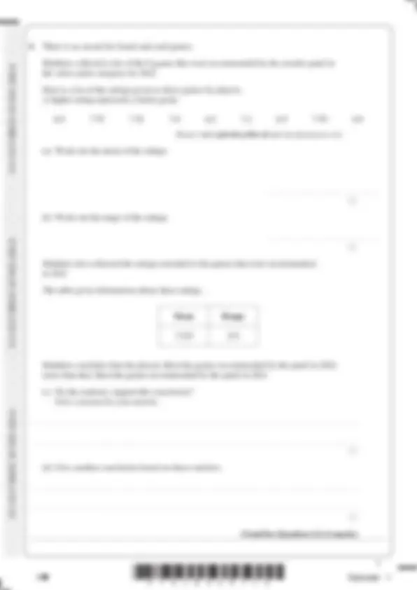 Pearson Edexcel Level 1/Level 2 GCSE (9–1) Statistics PAPER 1 ...