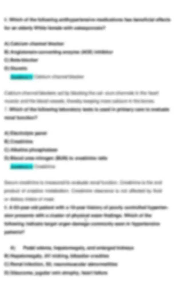 LEIK Family Nurse Practitioner (FNP) Exam Review HighYield Questions