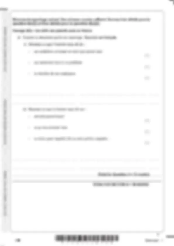 Pearson Edexcel Level 3 GCE - June 2025 - French (Advanced) PAPER 1 ...