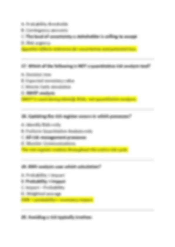 Certified Risk Management Professional (PMI-RMP) Practice Exam: 100 ...