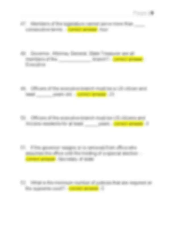 AEPA US/ARIZONA CONSTITUTION TEST QUESTIONS WITH 100% CORRECT SOLUTIONS ...