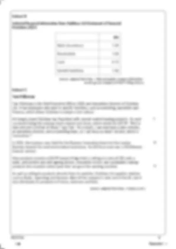 Pearson Edexcel A Level Business Question paper 2 and Mark Scheme ...