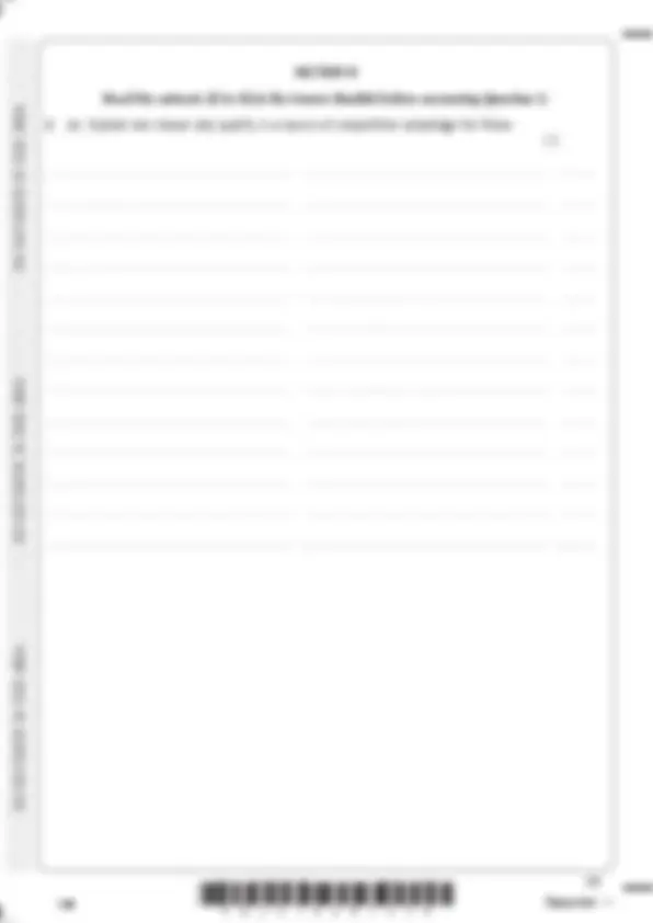 Pearson Edexcel A Level Business Question paper 2 and Mark Scheme ...