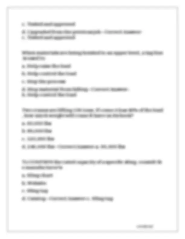 Advance Rigger Test Exam With 100% Correct And Verified Answers 2026/ ...