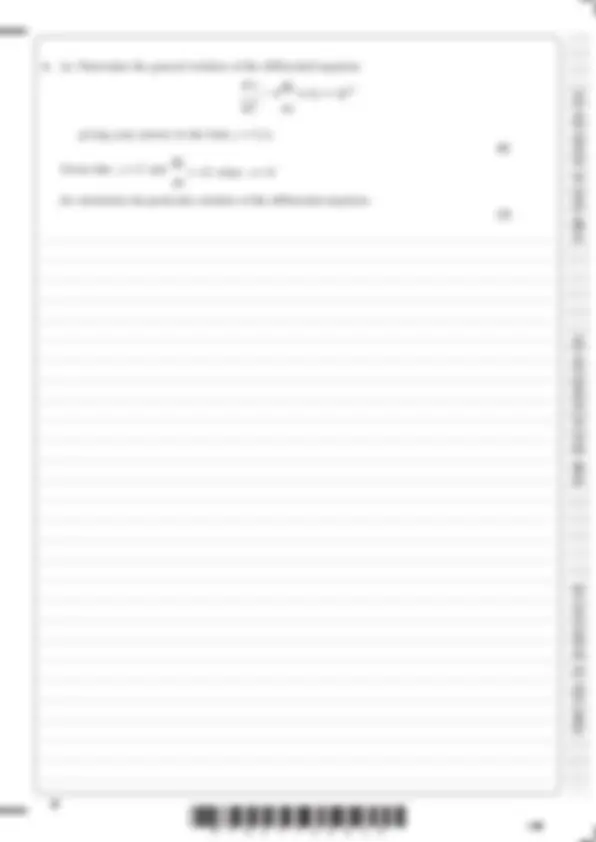 Pearson Edexcel A Level Further Mathematics Question paper 1 and Mark ...