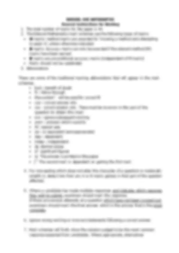 Pearson Edexcel AS Level Further Mathematics Question paper 1 and Mark ...