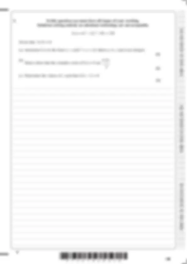 Pearson Edexcel AS Level Further Mathematics Question paper 1 and Mark ...