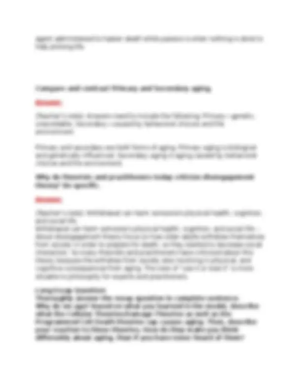 PSYC 140 Developmental Psychology Module 8 Study Guide & Exam Review ...