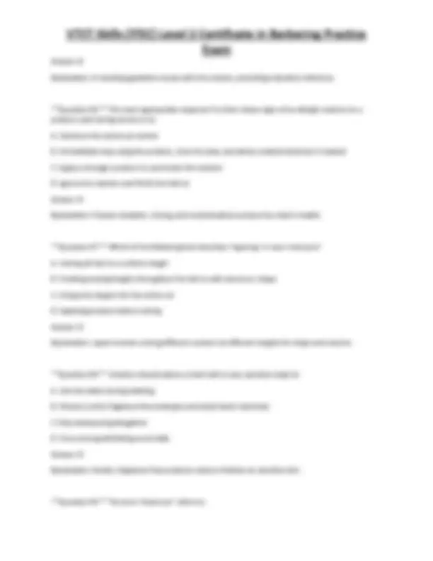 Barbering Practice Exam: VTCT Skills Level 2 Certificate | Exams ...